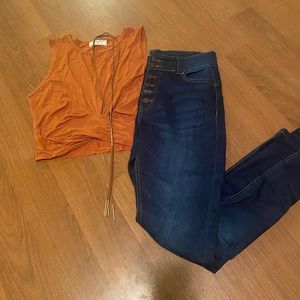 Wax Jean “Butt I Love You” Size 11/30 Highrise! Button fly